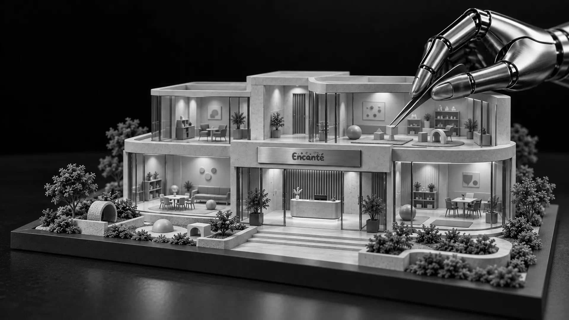 Maquete do projeto Encantê montada pela All-in Virtual