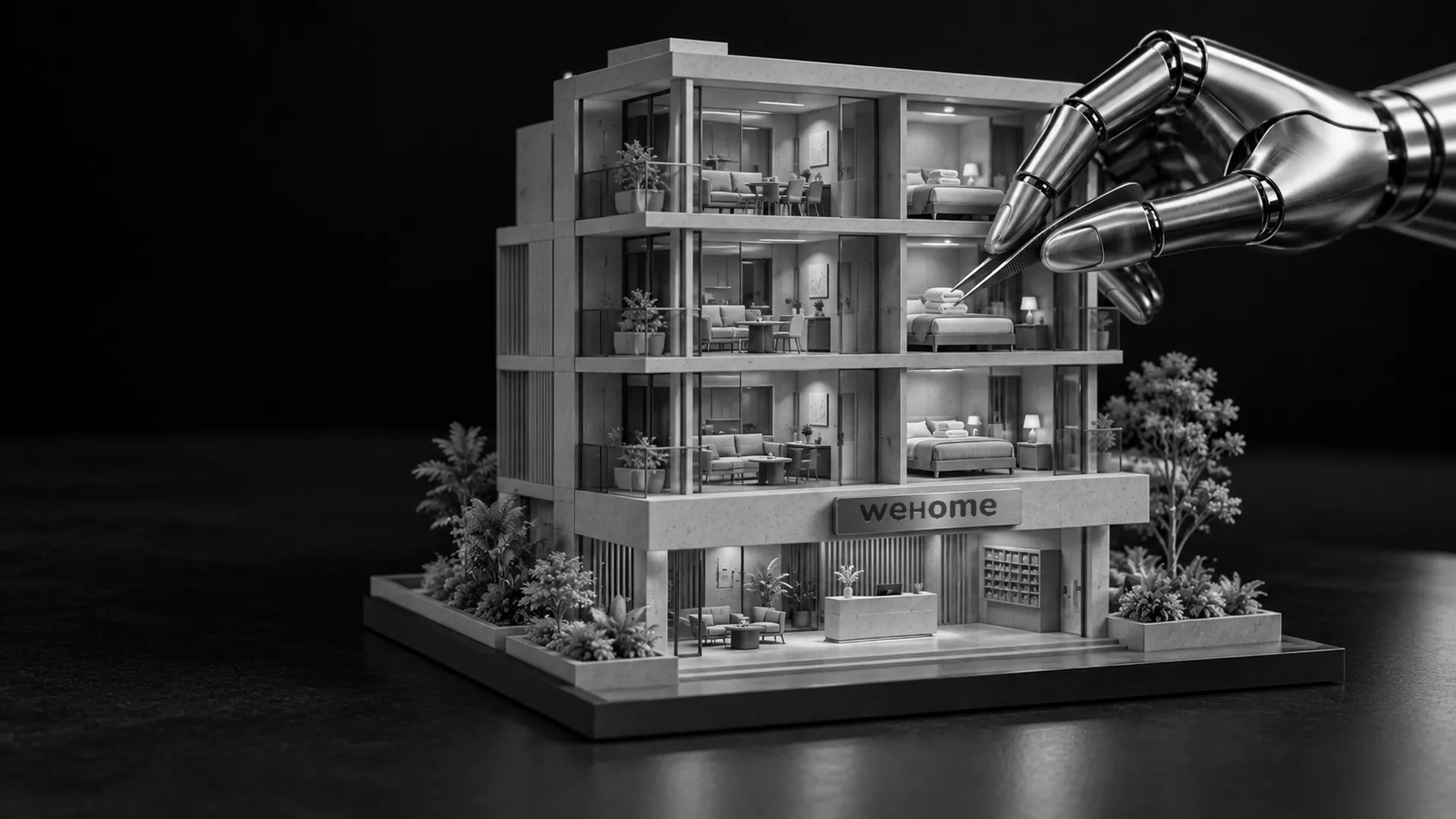 Maquete do projeto WeHome montada pela All-in Virtual